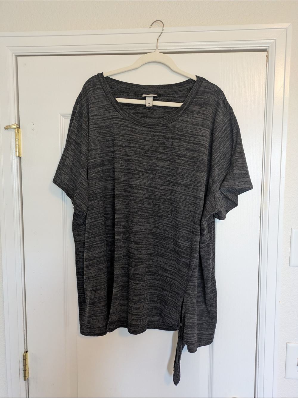Ava & Viv Gray Heather Scoop Neck Tee